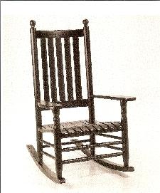 Beech Porch rocker Black